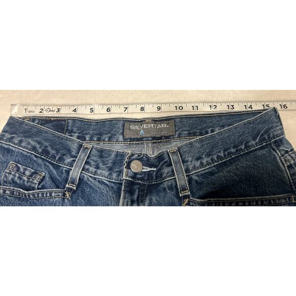 Levis Silver Tab Jeans Men’s Size 30x31 Blue Straight Fit Cotton Light Wash Y2K - Picture 4 of 7